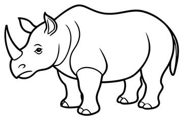 Geometric Rhino Outline