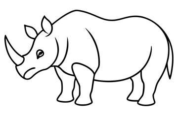 Geometric Rhino Outline