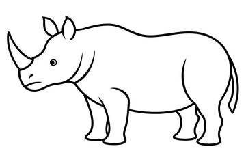 Geometric Rhino Outline