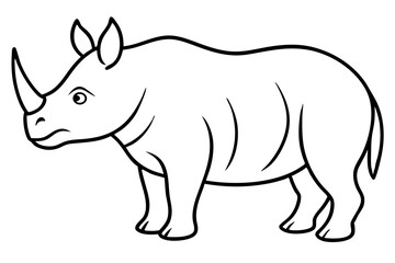 Geometric Rhino Outline