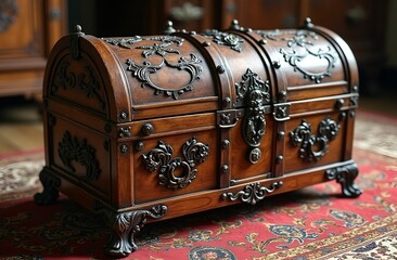 ornate vintage treasure chest