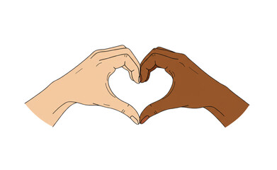 both hands making heart 