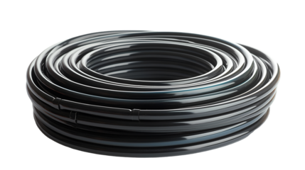 Black Irrigation Tubing Roll Durable Garden Hose for Water Systems.