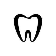 tooth icon with shadow