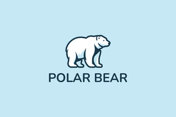 Modern Arctic Polar Bear Logo Bold and Creative Design Concept