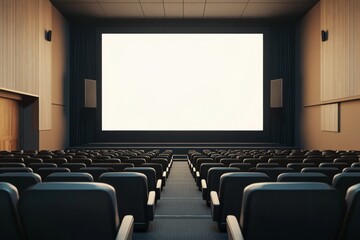 Fototapeta premium Empty movie theater interior (4)