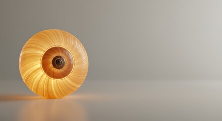 Obraz premium Modern Wooden Lamp Shade with Warm Light