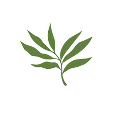Green Leaf Vector Design Element
