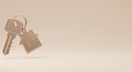 Rose Gold House Key Charm: A Symbol of New Home Ownership and Real Estate Dreams