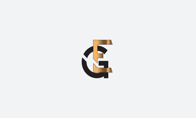 GE, EG , G , E, Abstract Letters Logo Monogram	