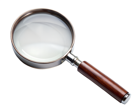 Magnifying Glass on White