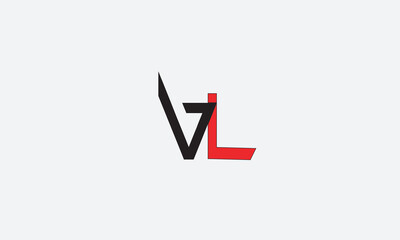 VL, LV, L, V Abstract Letters Logo Monogram	