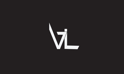 VL, LV, L, V Abstract Letters Logo Monogram	