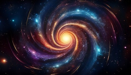 abstract spiral galaxy
