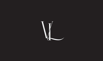 Obraz premium VL, LV, L, V Abstract Letters Logo Monogram 