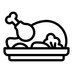 roasted chicken icon