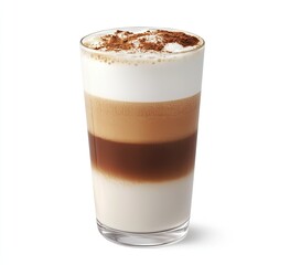 Latte with layered crema