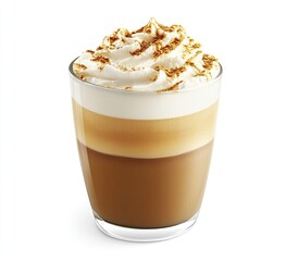 Creamy layered coffee drink
