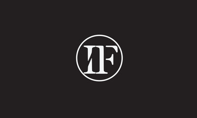 IF, FI , F , I , Abstract Letters Logo Monogram	