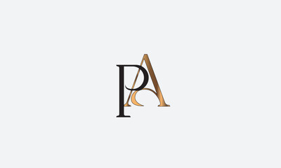 PA, AP, P, A Abstract Letters Logo Monogram	