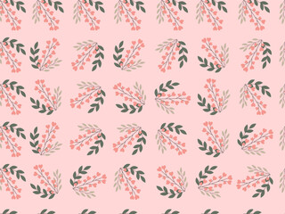 Seamless floral pattern design vector illustration, Liberty ditsy print, botanical design, ornaments, Fabric print pattern.