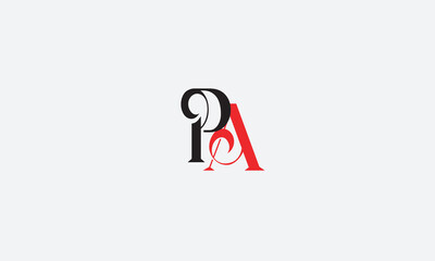 PA, AP, P, A Abstract Letters Logo Monogram	