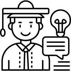 Graduation Icon Vector Element