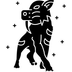 Saber Toothed Tiger Icon Vector Element