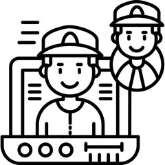 Networking Icon Vector Element