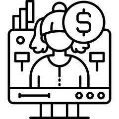 Online Marketing Icon Vector Element