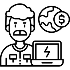 Gamer Icon Vector Element