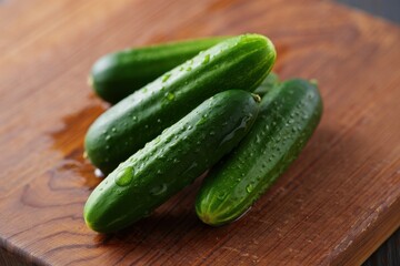 Raw Green Organic Baby Cucumbers