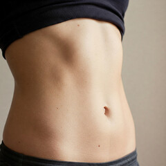 Bauch einer jungen Frau
