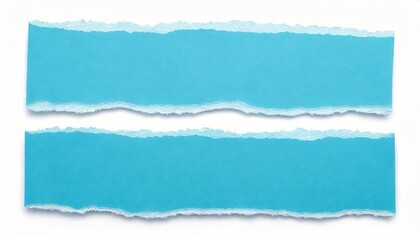Fototapeta premium Torn Aqua Paper Strips: A Minimalist, Textural Image