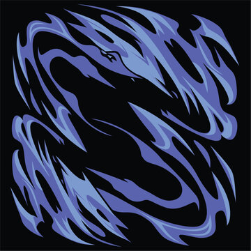 anime emotion effects element with hand drawn vector illustration 