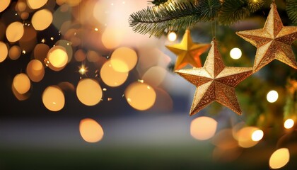 golden christmas tree