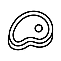 Raw Meat icon vector image. Suitable for mobile apps, web apps and print media.