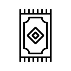Rug icon vector image. Suitable for mobile apps, web apps and print media.