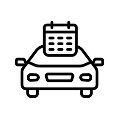 Schedule icon vector image. Suitable for mobile apps, web apps and print media.