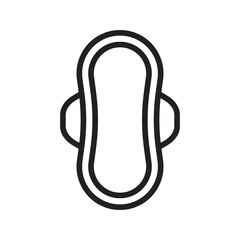Sanitary Towel icon vector image. Suitable for mobile apps, web apps and print media.