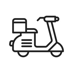 Scooter icon vector image. Suitable for mobile apps, web apps and print media.