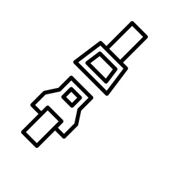 Seat Belt icon vector image. Suitable for mobile apps, web apps and print media.