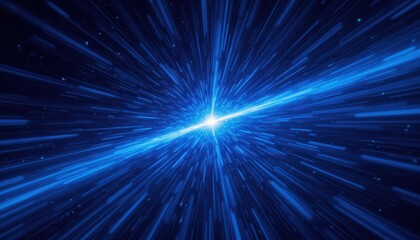 Hyperspace Motion Visualization Digital Realm Abstract Art Cosmic Environment Dynamic Perspective