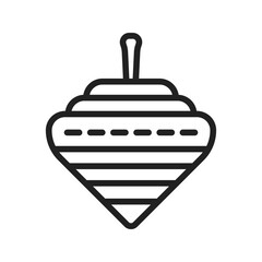 Spinning Top icon vector image. Suitable for mobile apps, web apps and print media.