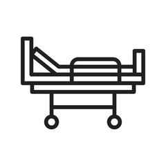Stretcher icon vector image. Suitable for mobile apps, web apps and print media.