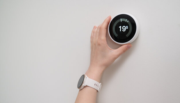 The Smart Thermostat is Efficiently Adjusting the Room Temperature for Maximum Comfort and Control