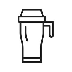 Thermos icon vector image. Suitable for mobile apps, web apps and print media.