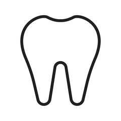 Tooth icon vector image. Suitable for mobile apps, web apps and print media.