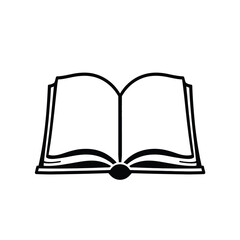 Open book logo vector with bold silhouette, clean layout, and visible pages — ideal for schools, bookshops, courses, and modern geometric education-themed branding elements.

