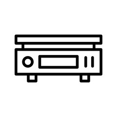 Weighing Scale icon vector image. Suitable for mobile apps, web apps and print media.